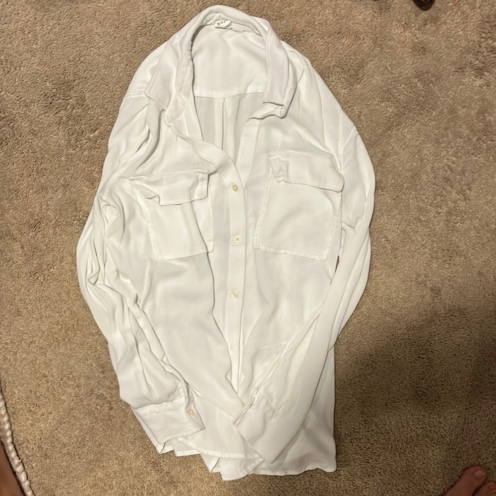 White button down